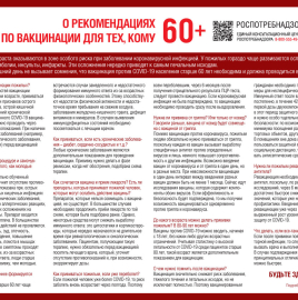 О рекомендациях по вакцинации для тех, кому 60 и более лет