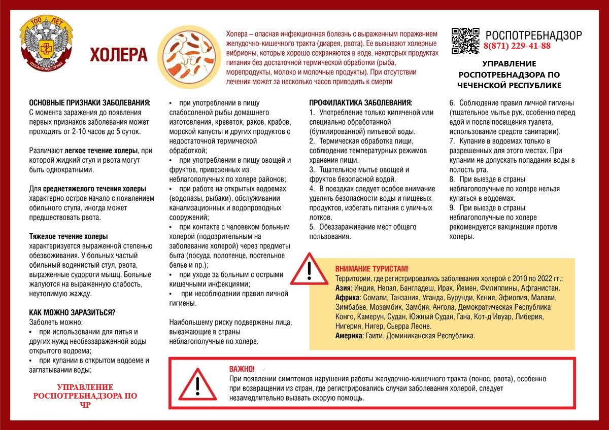 Профилактика холеры