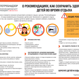 О рекомендациях, как сохранить здоровье детей во время отдыха