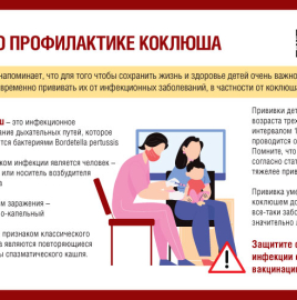 О мерах профилактики коклюша.