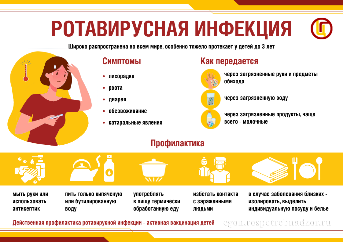 Роспотребнадзор напоминает о мерах профилактики ротавирусной инфекции