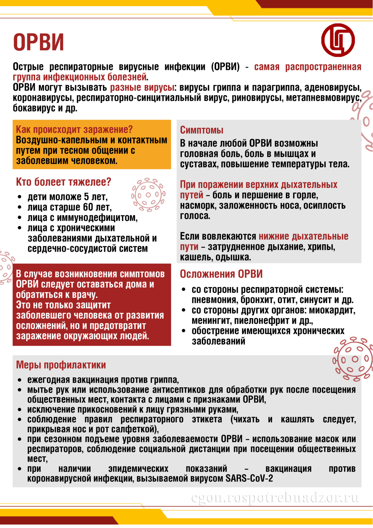 Профилактика ОРВИ в детских коллективах.