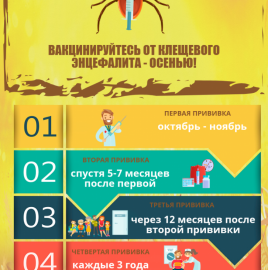 ВНИМАНИЮ ПОТРЕБИТЕЛЯ: Осень - время для вакцинации от клещевого энцефалита