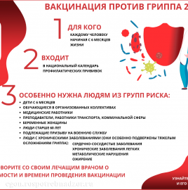 Вакцинация против гриппа в эпидемический сезон 2020-2021гг.