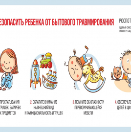 О рекомендациях, как обезопасить ребенка от бытового травмирования